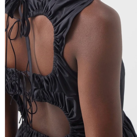 Cecilie Bahnsen fang cutout-back recycled-taffeta dress size 4, 100% polyester - Picture 2 of 12